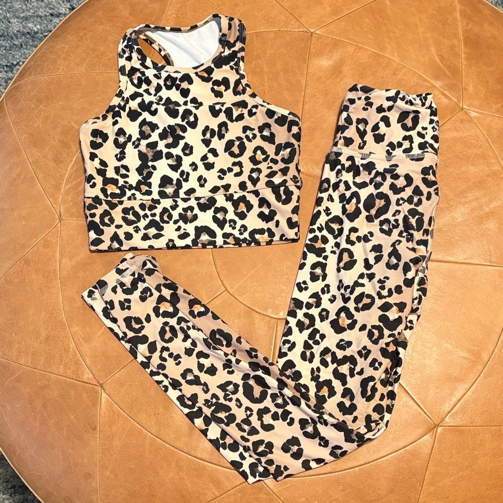 Strut This Leopard Print Activewear Set